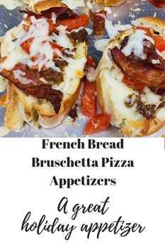 French Bread Bruschetta Pizza Appetizers