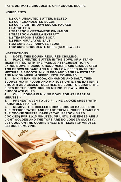 Ultimate Chocolate Chip Cookies - The Best Chocolate Chip Cookie Recipe, Life is what you bake it, #lifeishwatyoubake it, Pat's Ultimate Chocolate Chip Cookies, Sweet Yellow Cornbread Lifestyle/Food Blog, Top Arkansas Food Blogger