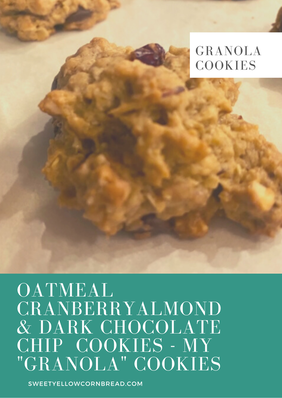 Oatmeal Cranberry Almond & Dark Chocolate Chip Cookies, 