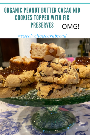 Organic Peanut Butter, Cacao Nibs with Fig Preserve Cookies, A Delicious Combination, Sweet Yellow Cornbread, A Southern Lifestyle Blog, Pat Downs, Arkansas Lifestyle & Food Blogger, KTHV11 The Vine Contributor