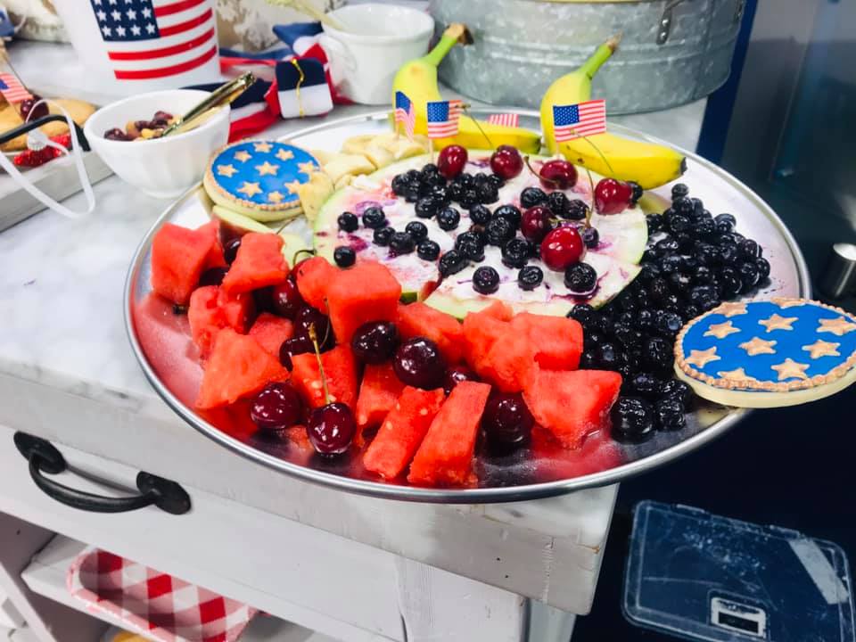 Watermelon Fruit Pizza along with Patriotic Treats, Appetizers & Desserts for the 4th, Sweet Yellow Cornbread, A Southern Lifestyle Blog, Southern Food Blog, Arkansas Lifestyle Blog, Arkansas Food Blogger